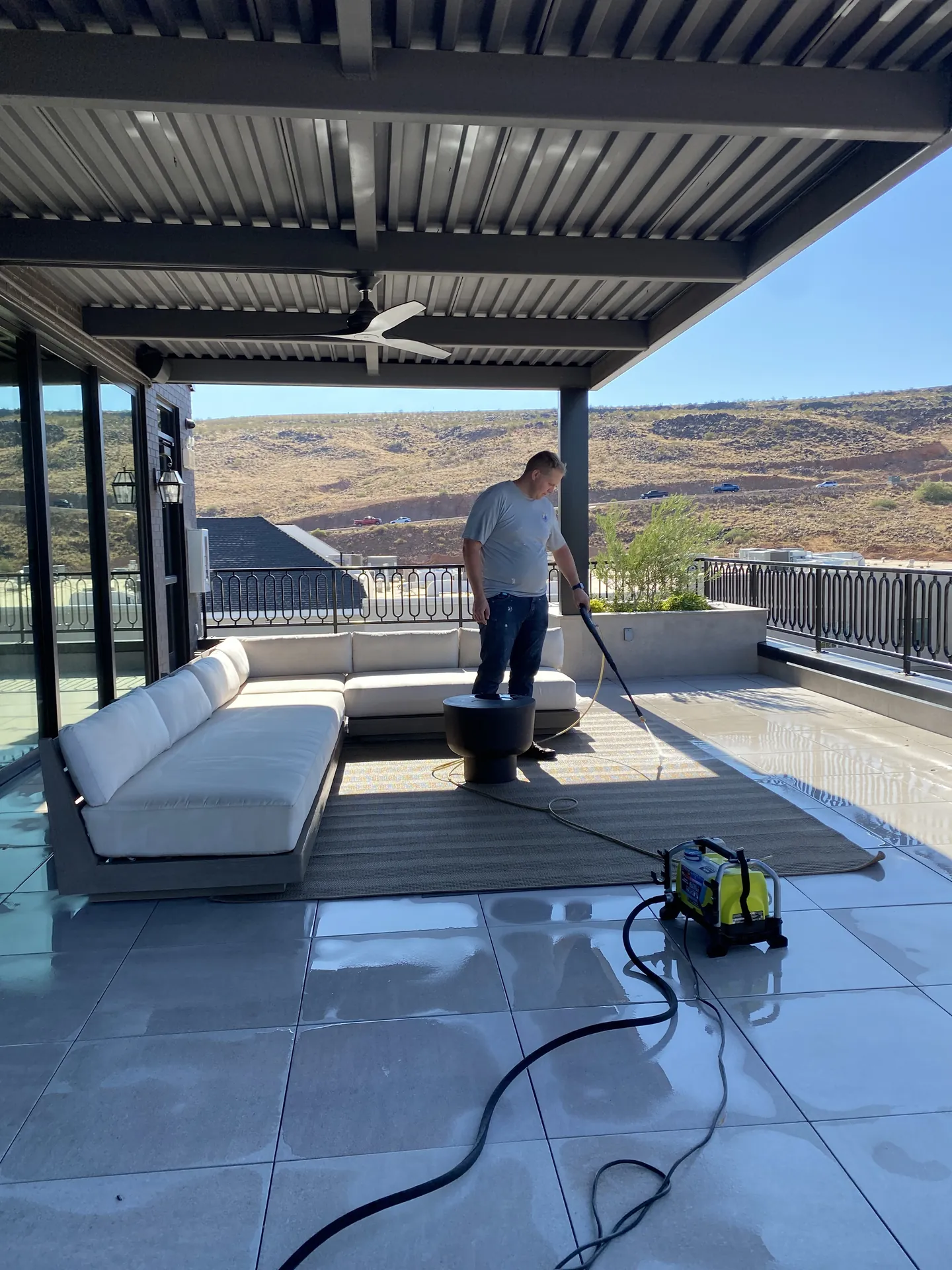 Pressure Washing — Rooftop Terrace, St. George — photo 2