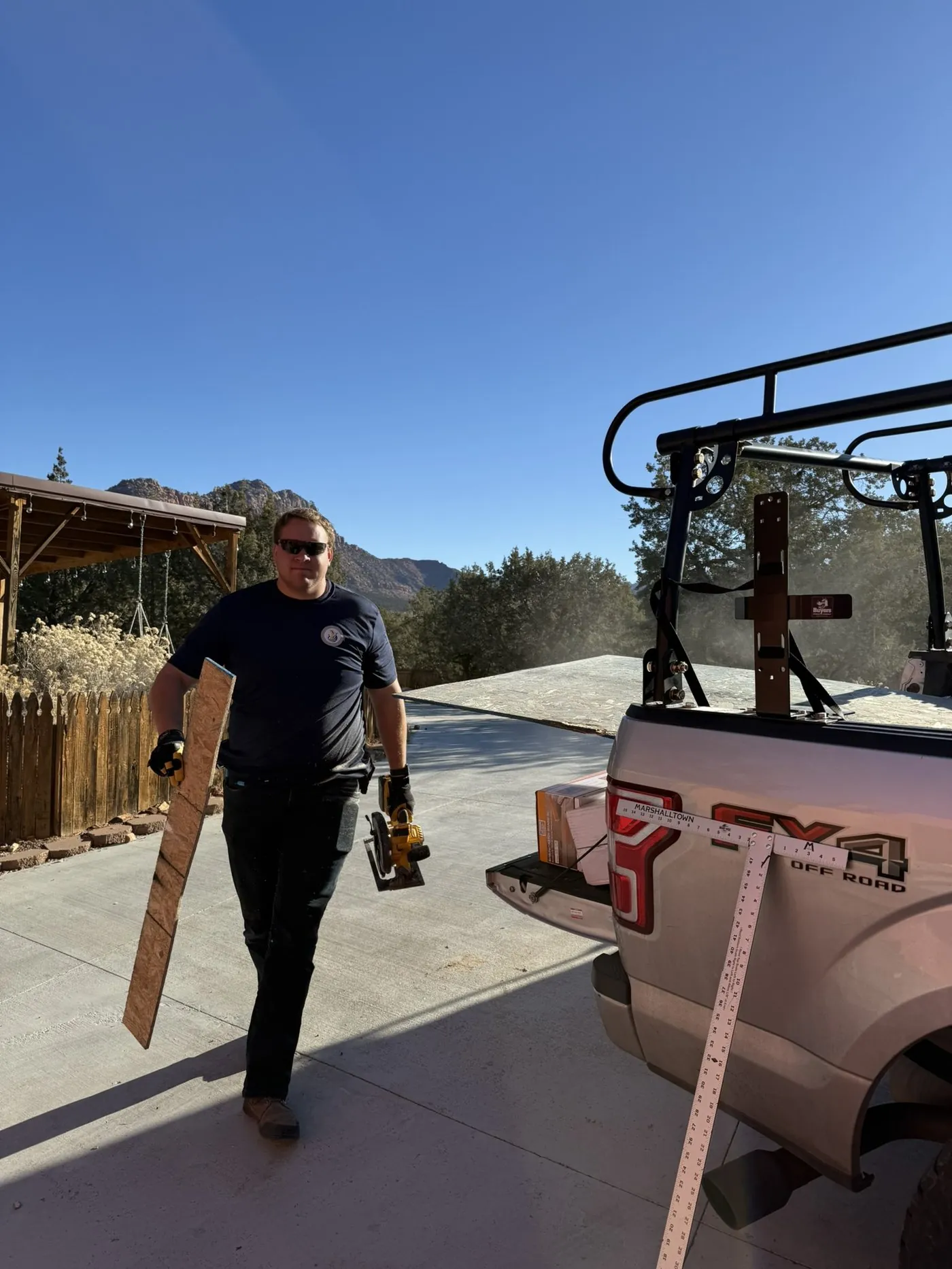 Viking Solutions team on a home project in Washington County, Utah