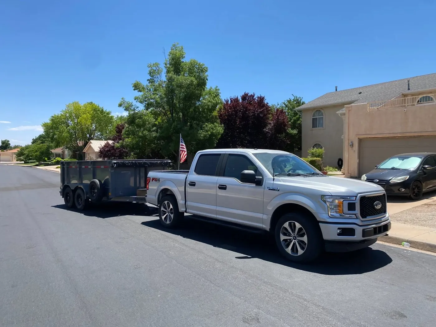 Viking Solutions FX4 truck and trailer — the company's first vehicle setup in St. George, Utah