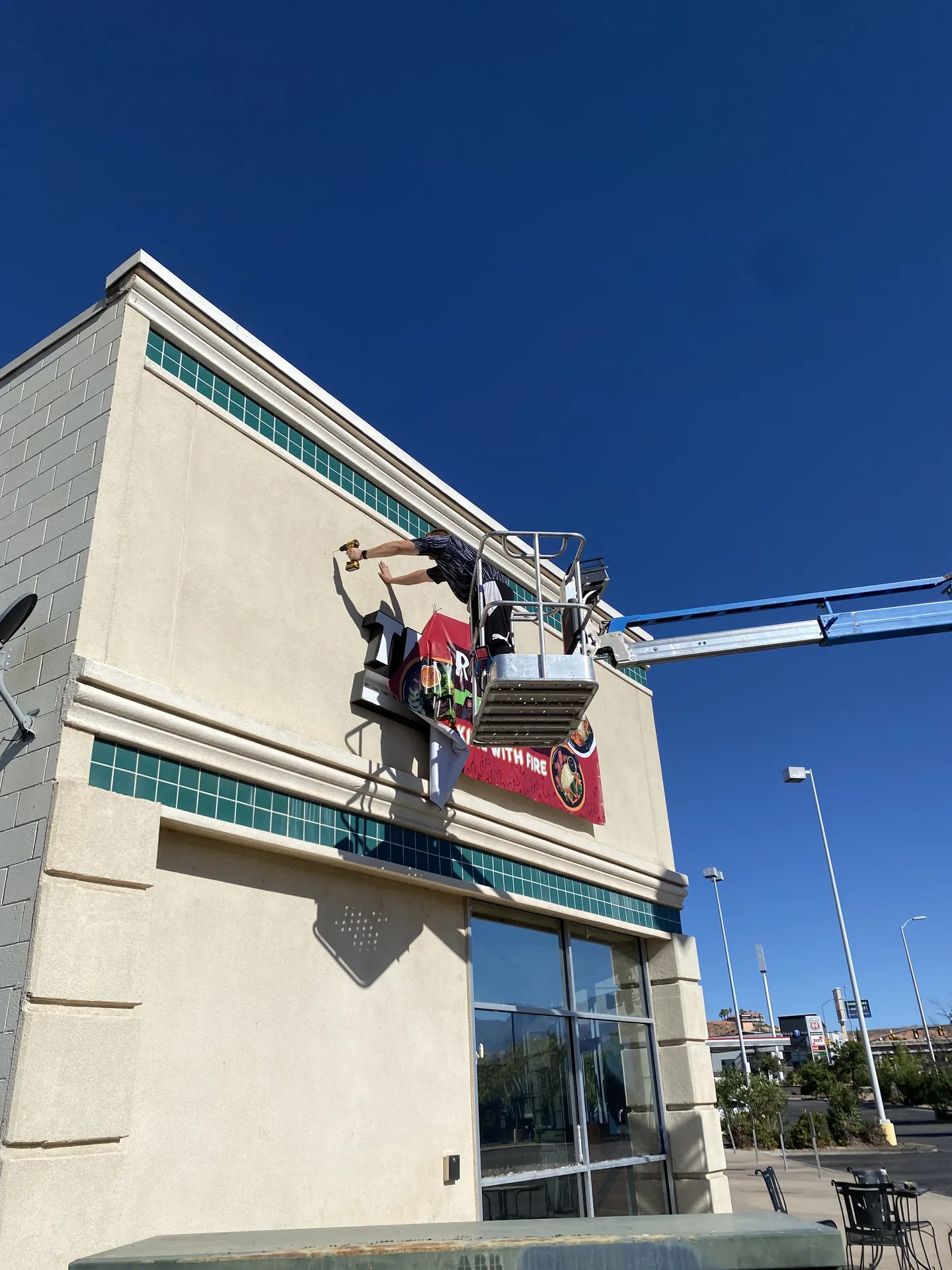 Banner Install for Teriyaki Grill — photo 3