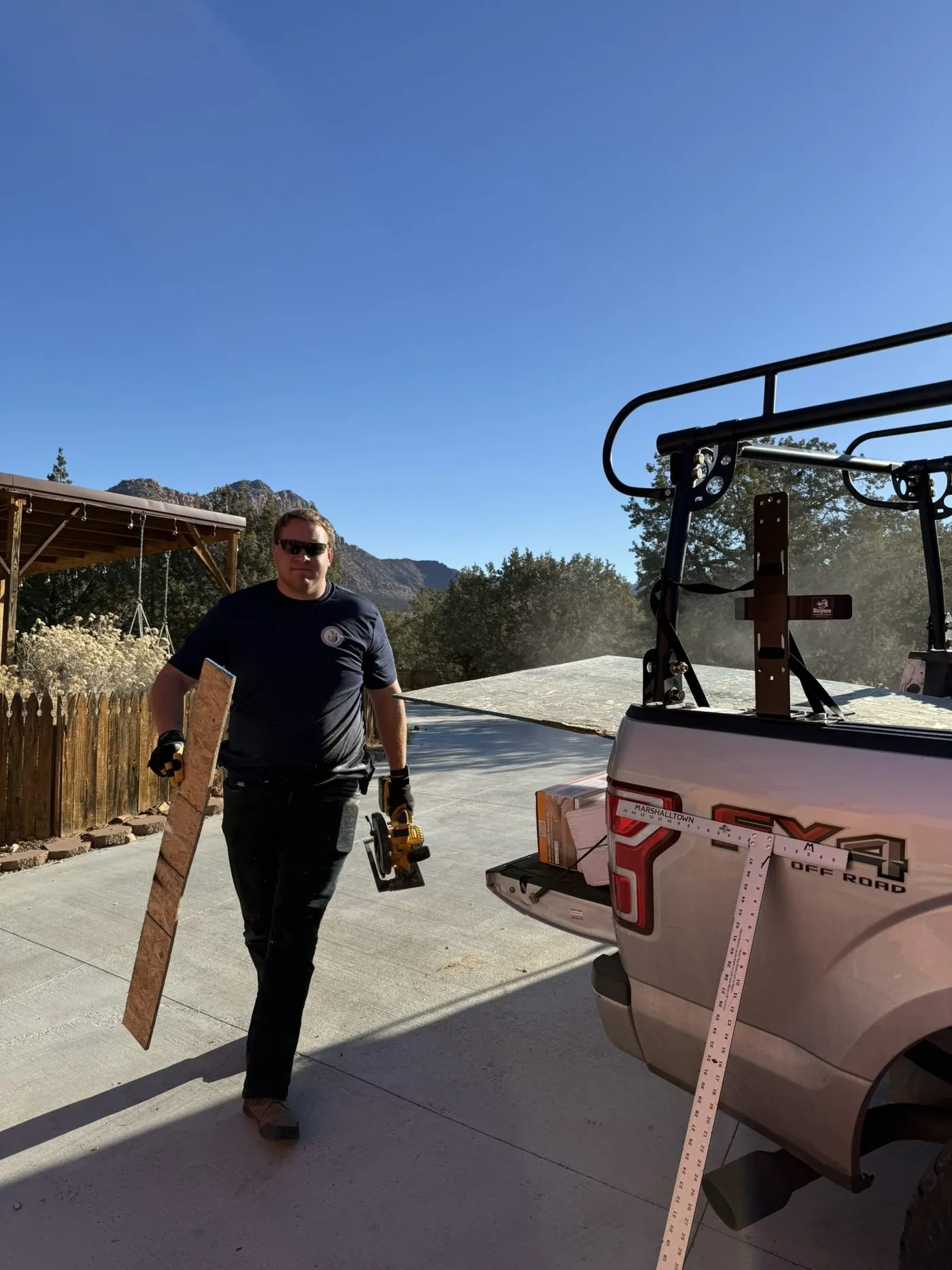 Viking Solutions crew member on a jobsite in Washington County, Utah