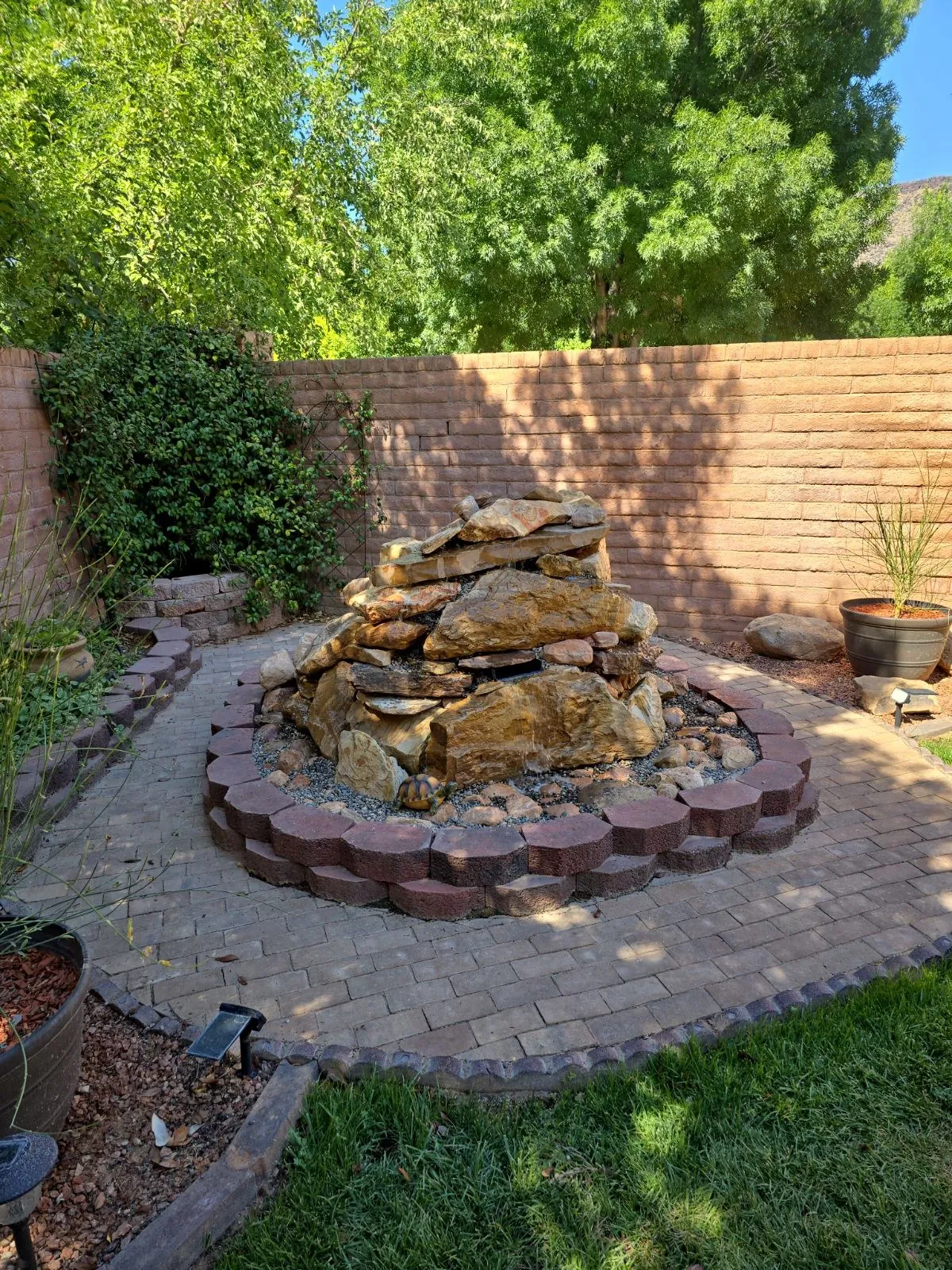Viking Solutions — Backyard Fountain Build — St. George