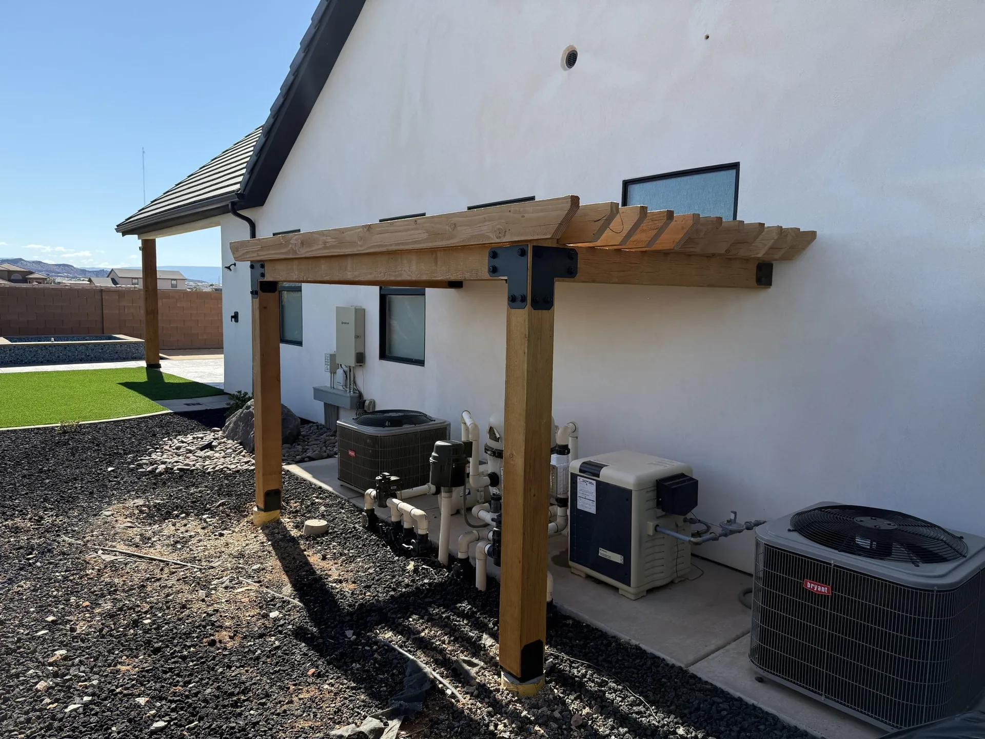 Viking Solutions — Pool Equipment Pergola Cover — St. George